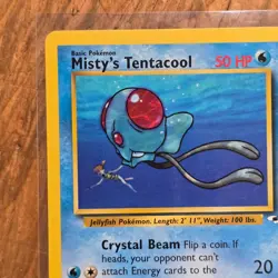 🔥Misty's Tentacool Pokemon Card 57/132 Gym Heroes Non-Holo 2000 WOTC 50HP -LP - Image 2