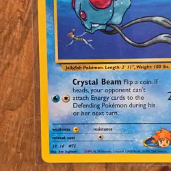 🔥Misty's Tentacool Pokemon Card 57/132 Gym Heroes Non-Holo 2000 WOTC 50HP -LP - Image 5