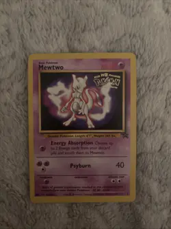 Mewtwo - # 3 - Black Star Promo Rare WB Movie TCG - Pokemon Card - - Image 1