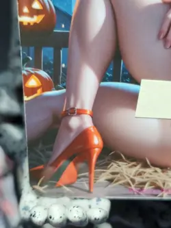 1/1 Only 1 Made Misty Halloween Pokemon NSFW Topless Lonestar Customs Waifu Card - Image 5