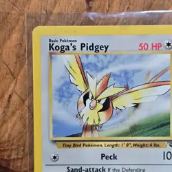 🔥Koga's Pidgey Pokemon Card 80/132 Gym Challenge Non-Holo 2000 WOTC 50HP -LP - Image 3