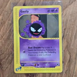 🔥Gastly Pokemon Collectible Card 109/165 Expedition Non-Holo 2002 WOTC 40HP-LP - Image 1