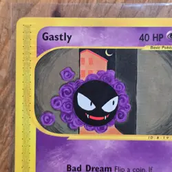 🔥Gastly Pokemon Collectible Card 109/165 Expedition Non-Holo 2002 WOTC 40HP-LP - Image 2