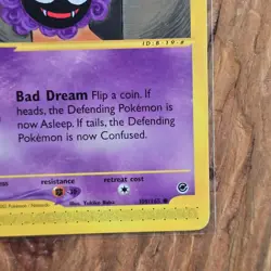 🔥Gastly Pokemon Collectible Card 109/165 Expedition Non-Holo 2002 WOTC 40HP-LP - Image 4