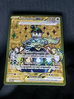 Pokemon TCG Stellar Crown Terapagos EX Hyper Rare Gold Card 173/142 - Image 2