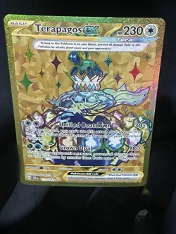 Pokemon TCG Stellar Crown Terapagos EX Hyper Rare Gold Card 173/142 - Image 3