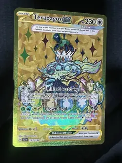 Pokemon TCG Stellar Crown Terapagos EX Hyper Rare Gold Card 173/142 - Image 4