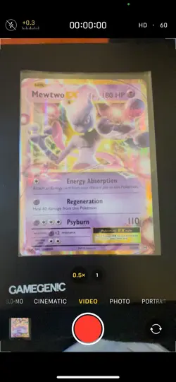 Pokemon jumbo card TCG Mewtwo EX 52/108 - Image 1
