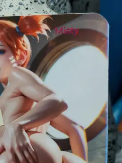 1/1 Only 1 Made Misty Butt F/N Pokemon NSFW Topless Lonestar Customs Waifu Card - Image 3