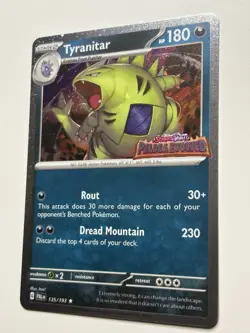 Tyranitar - 135/193 Pokemon Paldea Evolved Premium Collection Stamped Promo Card - Image 3