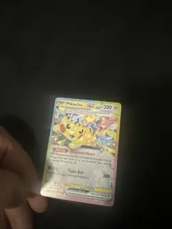 Pokemon Pikachu EX Full Art Card Resolute Heart Topaz Bolt Ability - Image 1
