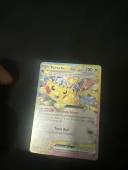 Pokemon Pikachu EX Full Art Card Resolute Heart Topaz Bolt Ability - Image 3
