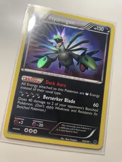 Pokemon 2012 Hydreigon Card 103/99 Next Destinies Rare Shiny Holo NM - Image 3