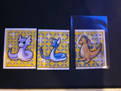 Dragonite 164 Merlin Series 1 1999 Pokemon Card NM + Dratini + Dragonaire - Image 1