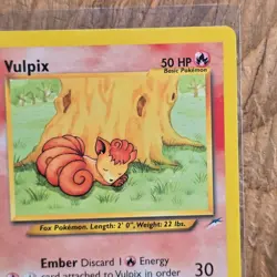 🔥Vulpix Pokemon Collectible Card 91/105 Neo Destiny Non-Holo 2002 WOTC 50HP -LP - Image 3