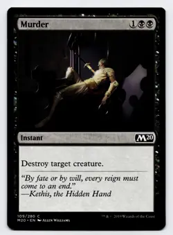 Murder [109/280] M20 Common Non-Foil [MTG Card English] - Image 1