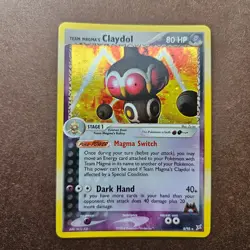 Team Magma's Claydol 8/95 Pokemon EX Team Magma vs Team Aqua Holo Rare Card LP - Image 1