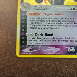 Team Magma's Claydol 8/95 Pokemon EX Team Magma vs Team Aqua Holo Rare Card LP - Image 4