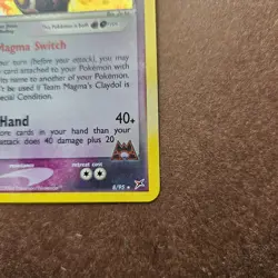 Team Magma's Claydol 8/95 Pokemon EX Team Magma vs Team Aqua Holo Rare Card LP - Image 5