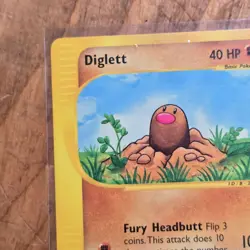🔥Diglett Pokemon Card 106/165 Expedition Base Set Non-Holo 2002 WOTC 40HP -LP - Image 2