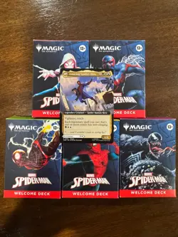 Magic The Gathering Spider-Man Welcome Deck All 5 Colors Sealed with PROMO CARD - Image 2