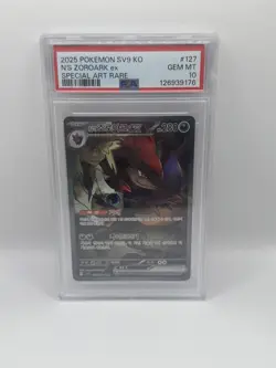N's Zoroark ex SAR 127/100 Sv9 Battle Partners Pokemon Card - Image 1
