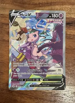 Pokemon TCG Mew V Alternate Full Art Holo Rare Card 251/264 SWSH08 - Image 1