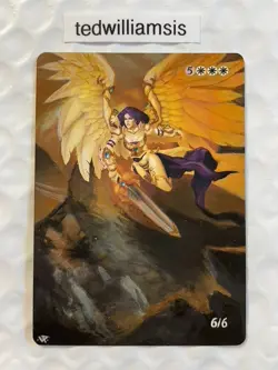 Akroma, Angel of Wrath MtG Legions Altered Full Art Extended & Borderless - Image 1