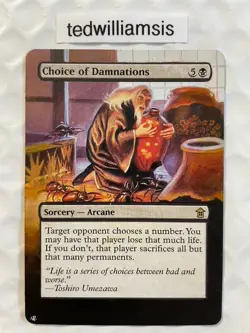 Choice of Damnations MtG Saviors of Kamigawa Altered Art Extended & Borderless - Image 1