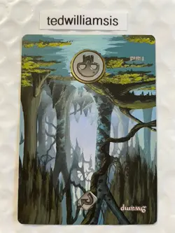 Swamp MtG (UGL) Unglued Full Art Hand Painted Altered Art Extended & Borderless - Image 4