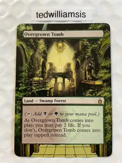 Overgrown Tomb Mtg Ravnica: City of Guilds Altered Art Extended & Borderless - Image 1
