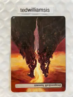 Dragonskull Summit MtG Core Set 2010 (M10) Altered Full Art Extended Borderless - Image 4