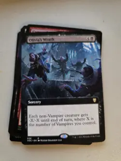 Olivia's Wrath (Extended Art) Commander: Innistrad: Crimson Vow Regular MTG NM - Image 1