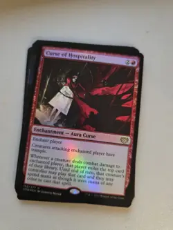 x1 Curse of Hospitality - Foil R MTG Innistrad: Crimson Vow M/NM, English - Image 1