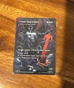 MTG Venom, King in Black (Borderless) Spider-Man Mythic Regular #22 NM MTG - Image 1