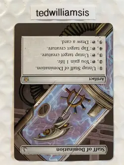 Staff of Domination MtG Fifth Dawn Altered Art Extended & Borderless - Image 4