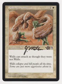 Signed Rolling Stones Proof Sketch MP Stronghold Artist John Matson MTG Magic AP - Image 2