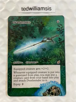 Deathrender MtG Lorwyn Altered Art Extended & Borderless - Image 1