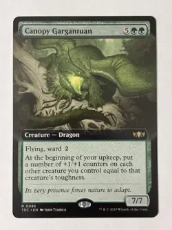 Canopy Gargantuan (Extended Art) Commander: Tarkir: Dragonstorm - MTG - Image 1
