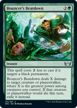 Bouncer's Beatdown - Foil - Streets of New Capenna - MTG - Image 1