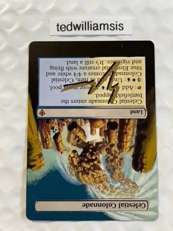 Celestial Colonnade MtG Worldwake Altered Art Extended Borderless Signed - Image 3