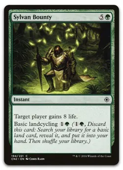 Sylvan Bounty #194 (NM) Conspiracy Take the Crown CN2 Magic MTG - Image 1