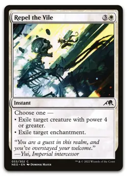 Repel the Vile #33 (NM) Kamigawa Neon Dynasty NEO Magic MTG - Image 1