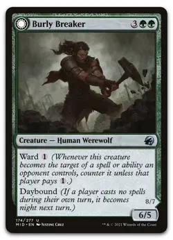 Burly Breaker #174 (NM) Midnight Hunt MID Magic MTG - Image 1