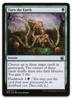 Turn the Earth #205 (NM) Midnight Hunt MID Magic MTG - Image 1