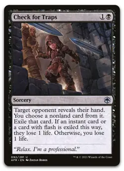 Check for Traps #92 (NM) Forgotten Realms AFR Magic MTG - Image 1
