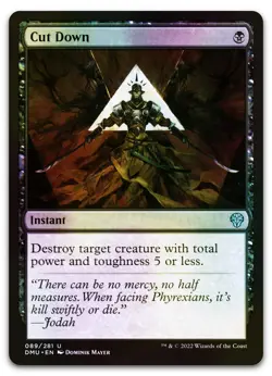 Cut Down #89 (Foil) (NM) Dominaria United DMU Magic MTG - Image 1