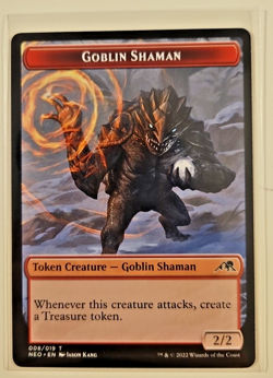 Goblin Shaman Token 008/009T Reg MTG Kamigawa: Neon Dynasty NM - Image 1