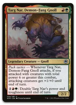 Targ Nar, Demon-Fang Gnoll #234 (NM) Forgotten Realms AFR Magic MTG - Image 1