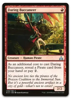Daring Buccaneer #98 (NM) Rivals of Ixalan RIX Magic MTG - Image 1